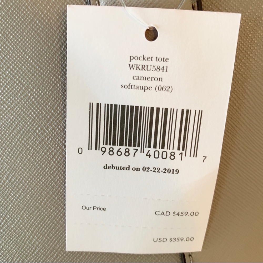 Kate spade Cameron large pocket tote taupe Gray • - Picture 2 of 6